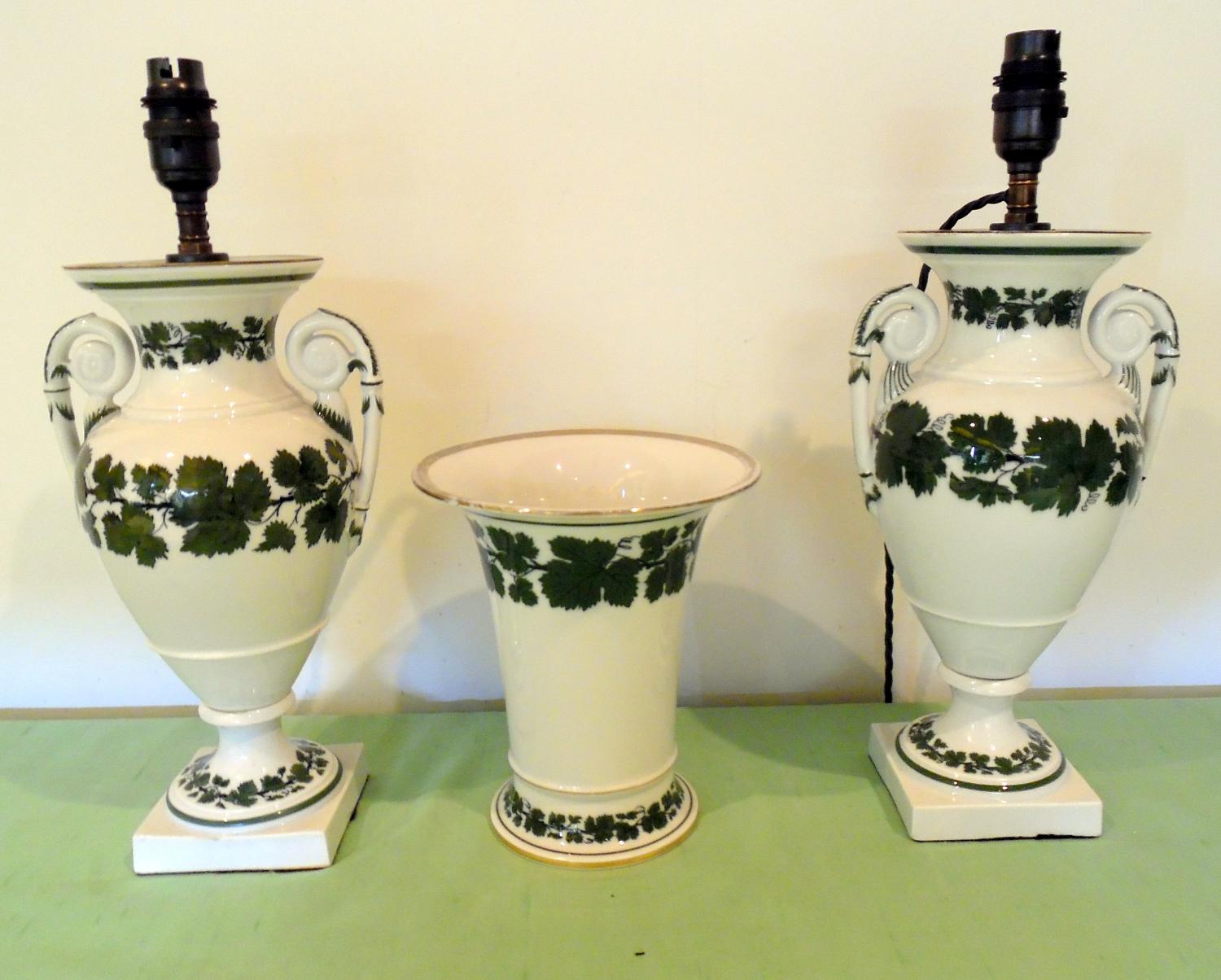 Meissen Urns with cachepot
