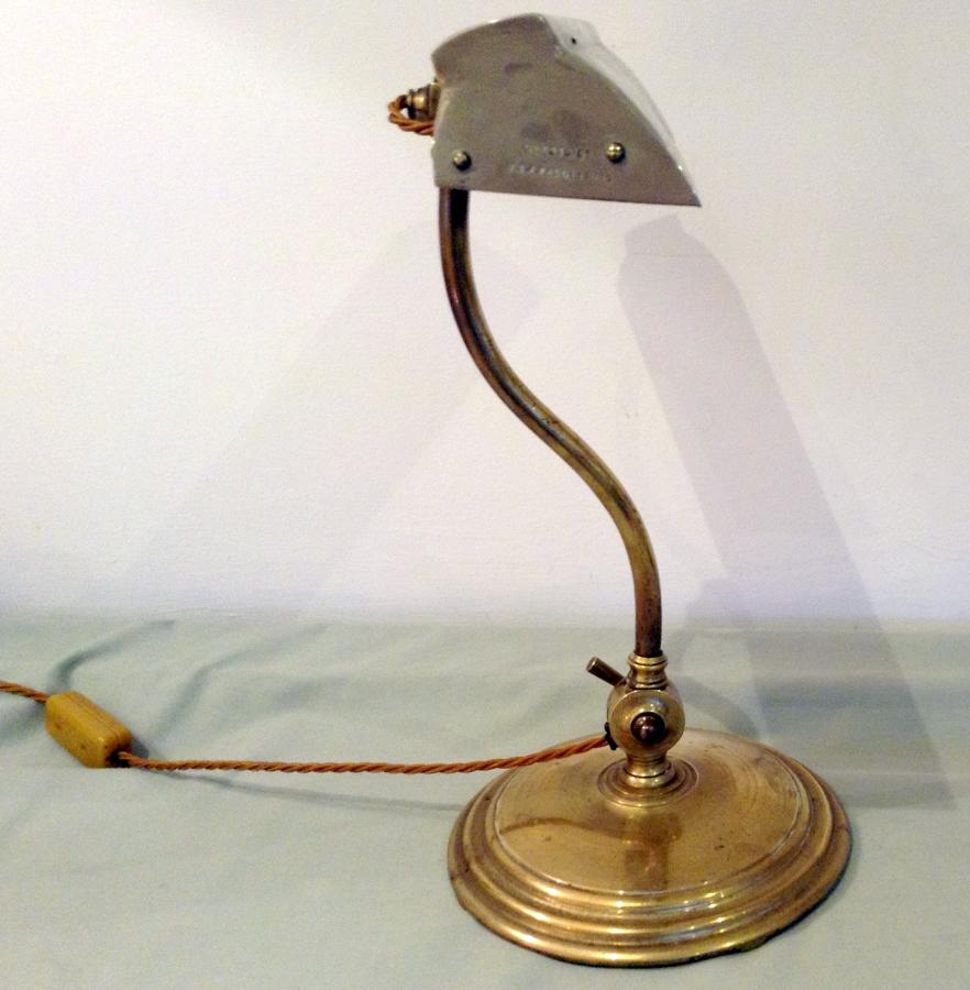Brass desk lamp USA